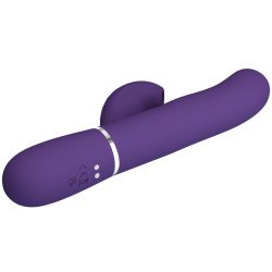 PRETTY LOVE - VIBRADOR PERLITA PARA EL PUNTO G 3 EN 1 MULTIFUNCIÓN MORADO