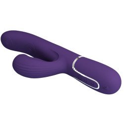 PRETTY LOVE - VIBRADOR PERLITA PARA EL PUNTO G 3 EN 1 MULTIFUNCIÓN MORADO