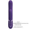PRETTY LOVE - VIBRADOR PERLITA PARA EL PUNTO G 3 EN 1 MULTIFUNCIÓN MORADO