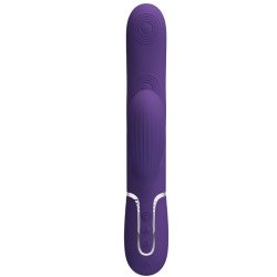 PRETTY LOVE - VIBRADOR PERLITA PARA EL PUNTO G 3 EN 1 MULTIFUNCIÓN MORADO