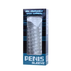 BAILE - FUNDA PARA EL PENE CON PUNTOS ESTIMULANTES ROSAS 14 CM
