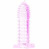 BAILE - FUNDA PARA EL PENE CON PUNTOS ESTIMULANTES ROSAS 14 CM