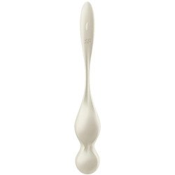 SATISFACTOR - BOLAS DE KEGEL VIBRATORIAS LOVE BIRDS BLANCAS