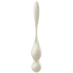 SATISFACTOR - BOLAS DE KEGEL VIBRATORIAS LOVE BIRDS BLANCAS