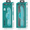 AMOR PRECIOSO - VIBRADOR CON FORMA DE CONEJO CON EXTREMO VERDE AGUA PARA LAMER