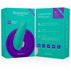 WOMANIZER - ESTIMULADOR CLITORAL STARLET 3 TURQUESA