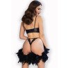 CHILIROSE - CR 4687 CONJUNTO DE DOS PIEZAS SIN ENTREPIERNA NEGRO S